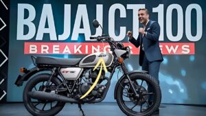 Bajaj CT100 Hybrid 2025: 300Km Range, 100Km/h Speed at Just ₹70K
